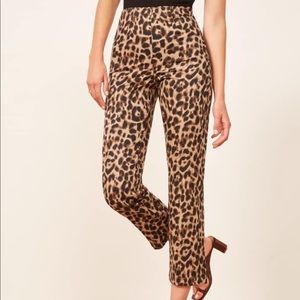 Reformation Leopard Print Pants